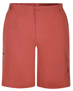 Leichte Cargo-Shorts mit elastischem Bund von Bigdude, Ziegelstein